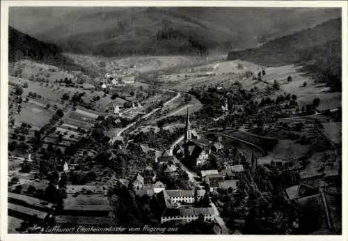 Ak Ettenheimmünster Ettenheim in Baden, Fliegeraufnahme