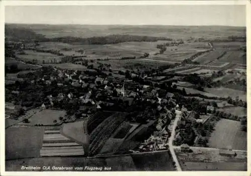 Ak Brettheim Rot am See Württemberg, Fliegeraufnahme