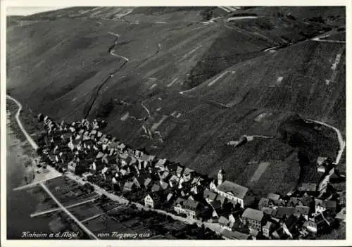 Ak Kinheim an der Mosel, Fliegeraufnahme