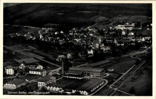 Ak Steinen in Baden Schwarzwald, Fliegeraufnahme