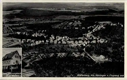 Ak Gräfenberg in Oberfranken,  Krs. Nürtingen v. Flugzeug aus