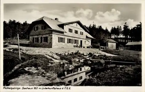 Ak Tröstau im Fichtelgebirge, Seehaus, Unterkunftshaus d. F.G.V.