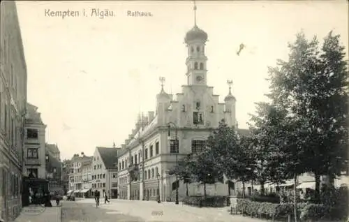 Ak Kempten im Allgäu Schwaben, Rathaus