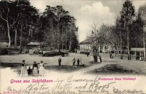 Ak Berlin Wilmersdorf Grunewald Schildhorn, Restaurant Haus Ritzhaupt