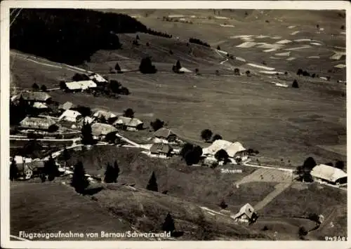 Ak Oberlehen Bernau im Schwarzwald, Fliegeraufnahme, Gasthaus zum Schwanen