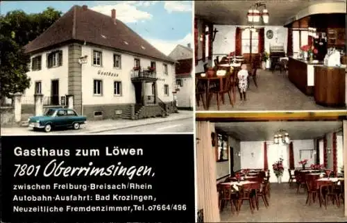 Ak Oberrimsingen Breisach am Oberrhein, Gasthaus zum Löwen