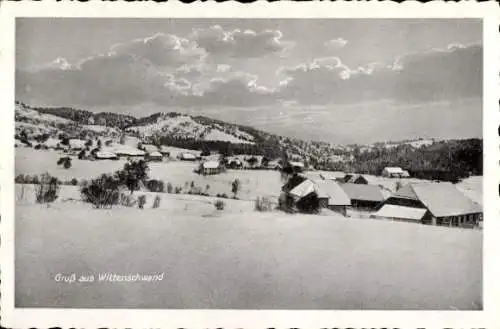 Ak Wittenschwand Dachsberg, Winteransicht