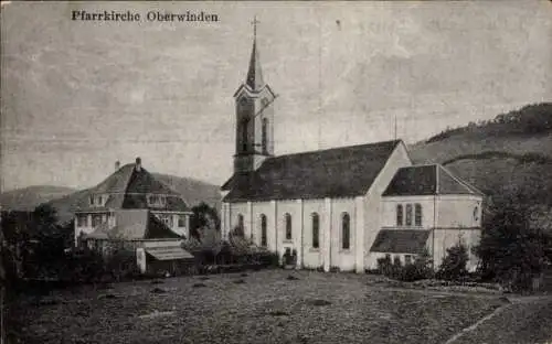 Ak Oberwinden Winden im Elztal Schwarzwald, Pfarrkirche