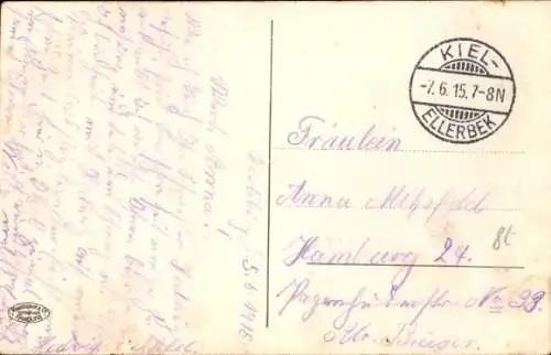 Ak Deutsches Kriegsschiff, Karlsruhe, Kleiner Kreuzer