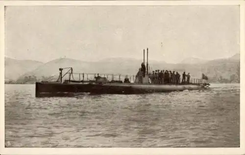 Ak Italienische Marine, U-Boot Foca, Italienisches Kriegsschiff