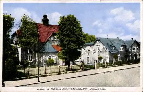 Ak Limbach Oberfrohna in Sachsen, Ballhaus Schweizerhaus, Herbert Grobe Straße 72, Inh. W. Dittrich