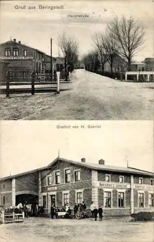 Ak Beringstedt in Holstein, Hauptstraße, Gasthof H. Gabriel