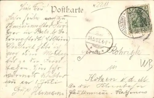Ak Beringstedt in Holstein, Hauptstraße, Gasthof H. Gabriel