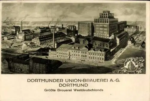 Ak Dortmund im Ruhrgebiet, Union Brauerei AG, Spezialität Union Quell