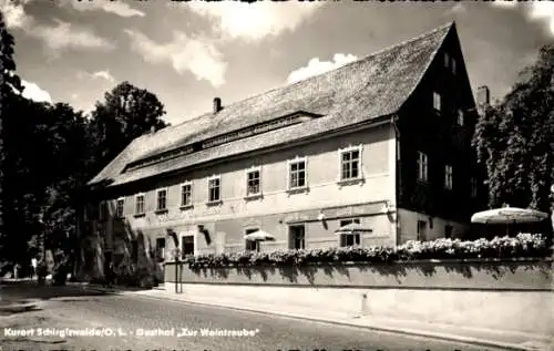 Ak Schirgiswalde in der Lausitz, Gasthof Zur Weintraube