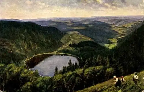 Künstler Ak Hoffmann, H., Feldberg im Schwarzwald, Seebuck, Feldsee