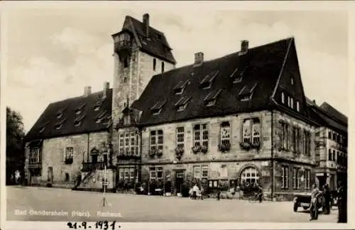 Ak Bad Gandersheim in Niedersachsen, Rathaus, Vorderseite