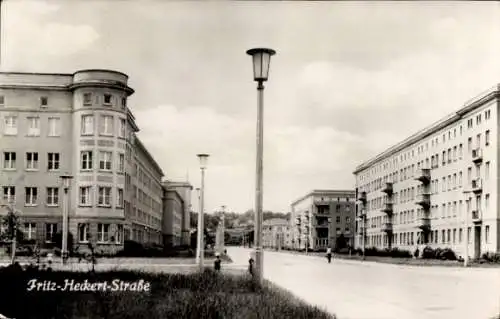 Ak Eisenhüttenstadt Stalinstadt in Brandenburg, Fritz-Heckert-Straße