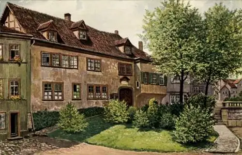 Künstler Ak Lehnert M., Eisenach Thüringen, Bachhaus