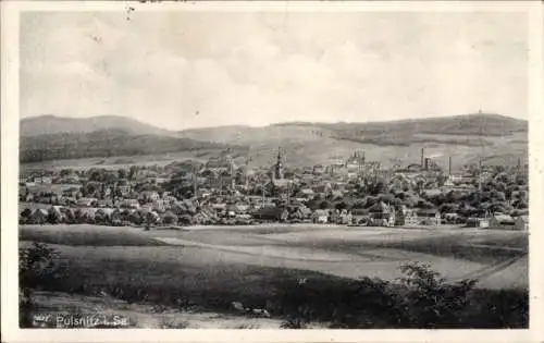 Ak Pulsnitz im Kreis Bautzen, Panoramablick auf den Ort