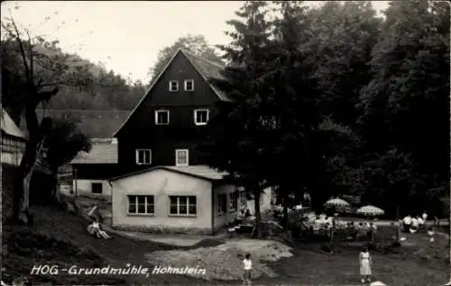 Ak Hohnstein Sächsische Schweiz, HOG Grundmühle