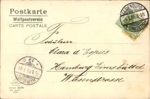 Ak Oldenburg in Niedersachsen, Partie an der Amalienbrücke, Fluss, Häuser