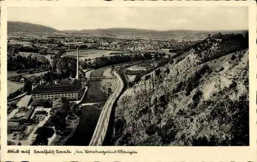 Ak Saalfeld an der Saale Thüringen, Ortschaft, Panorama