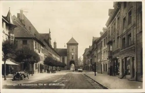 Ak Villingen Schwenningen im Schwarzwald, Partie auf der Bickenstraße