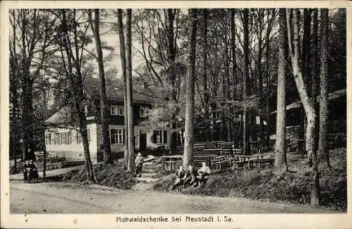 Ak Neustadt in Sachsen, Hohwaldschenke, Inh. August Hille