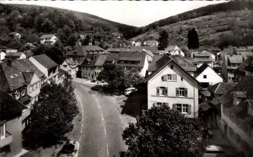 Ak Schönau im Odenwald in Baden Württemberg, Ortspartie mit Blick auf den Marktplatz