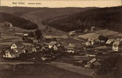 Ak Kessel Bad Elster im Vogtland, Blick auf den Ortsteil, Felder