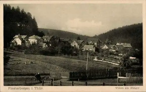 Ak Finsterbergen Friedrichroda Thüringen, Villen am Steiger