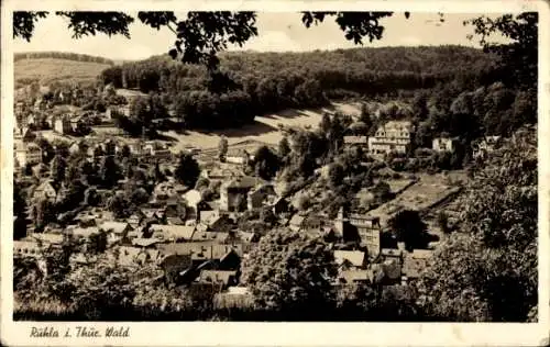 Ak Ruhla in Thüringen, Gesamtansicht, Trinitatiskirche