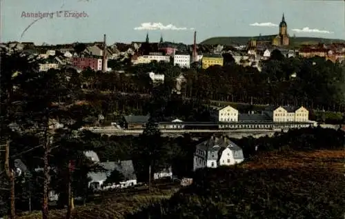 Ak Annaberg Buchholz im Erzgebirge, Gesamtansicht