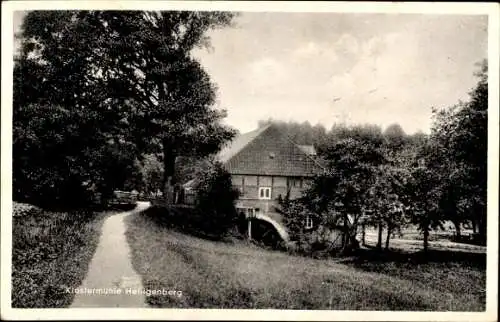 Ak Bruchhausen Vilsen Kreis Diepholz, Klostermühle Heiligenberg, Wassermühle