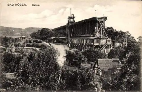 Ak Bad Kösen Naumburg an der Saale, Teilansicht, Gradierwerk