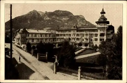 Ak Garmisch Partenkirchen, Parkhotel Alpenhof, Berge