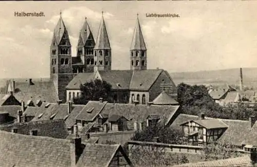 Ak Halberstadt in Sachsen Anhalt, Liebfrauenkirche