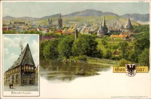 Litho Goslar am Harz, Brusttuch, Panorama