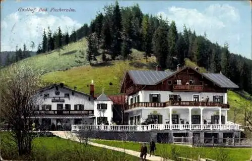 Ak Schliersee in Oberbayern, Gasthof Bad Fischeralm