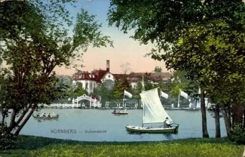 Ak Nürnberg in Mittelfranken, Dutzendteich