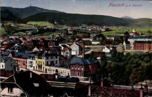 Ak Neustadt an der Weinstraße, Teilansicht, Vogelschau