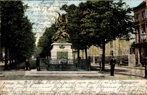 Ak Hamburg Altona, Siegesdenkmal