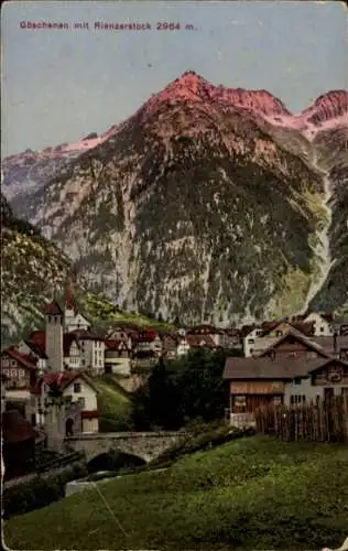 Ak Göschenen Kanton Uri, Teilansicht, Rienzerstock