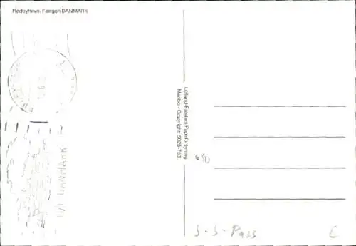 Ak Fährschiff Danmark in voller Fahrt