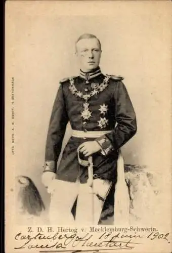 Ak Prinz Hendrik der Niederlande, Herzog von Mecklenburg Schwerin