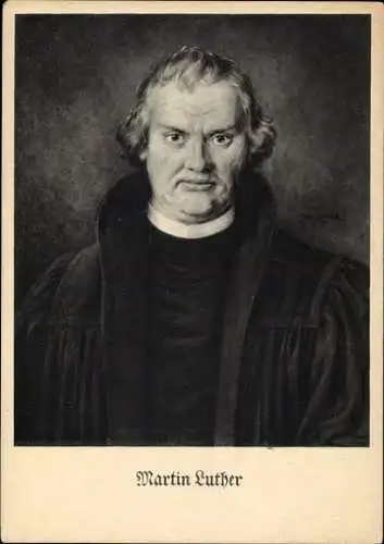 Künstler Ak Bender, Paul, Reformator Martin Luther, Portrait