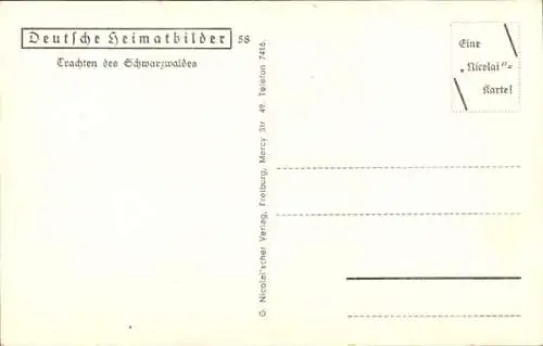 Ak Einer der anmutigsten Trachten ist die der Gutacherin, Trachten Schwarzwald