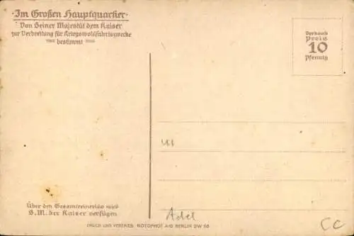 Ak Kaiser Wilhelm II., Hindenburg, Ludendorff, König Ludwig III von Bayern, Holtzendorff