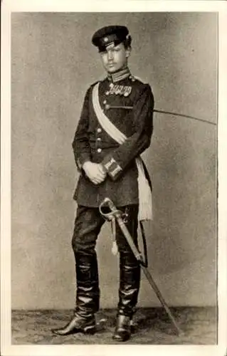 Ak Generalfeldmarschall Paul von Hindenburg, Leutnant des 3. Garde Rgt. zu Fuß im Feldzug 1870